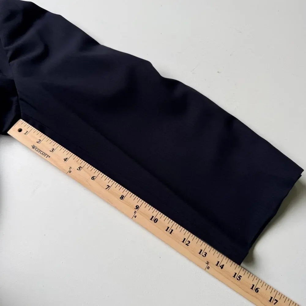 Vintage Donna Karan Signature Men's XL Wool Blazer Sport Coat Made in Italy Navy